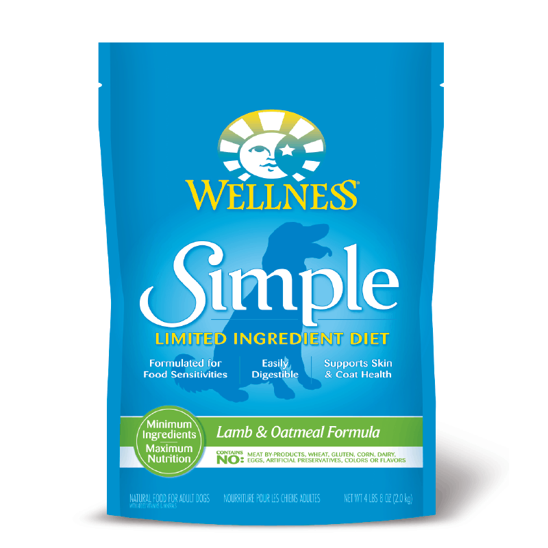 Wellness Simple Lamb & Oatmeal Formula Adult Dry Dog Food