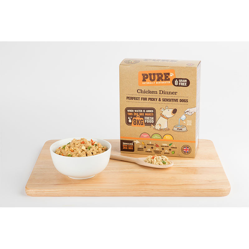 Pure Pet Food Chicken Dinner Dehydrated Dry Dog Food
