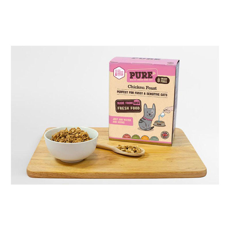 Pure Pet Food Chicken Feast Dehydrated Food for Cats