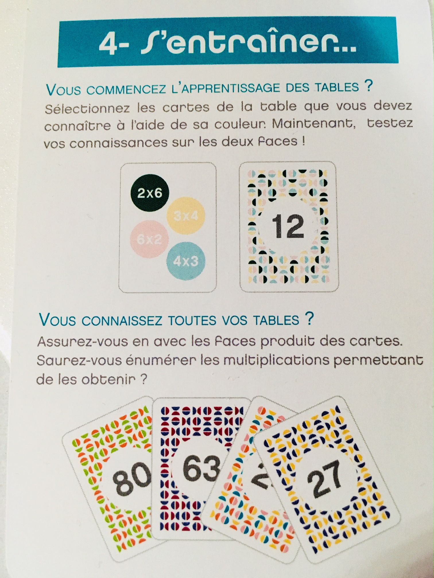 Objectif multiplication un jeu de cartes astucieux pour enfin retenir