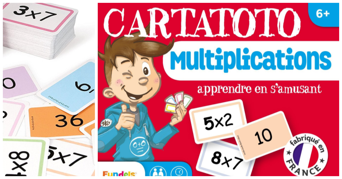 10 jeux de cartes en une seule boite pour apprendre les tables de