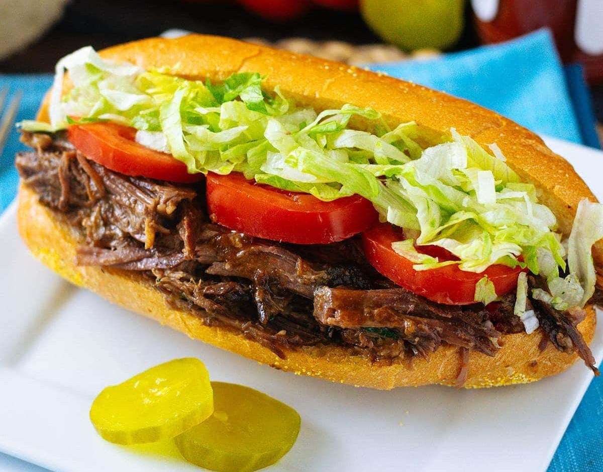 “Auntie’s” PoBoy (Pork, Brisket, or Sausage) Papa’s Pit