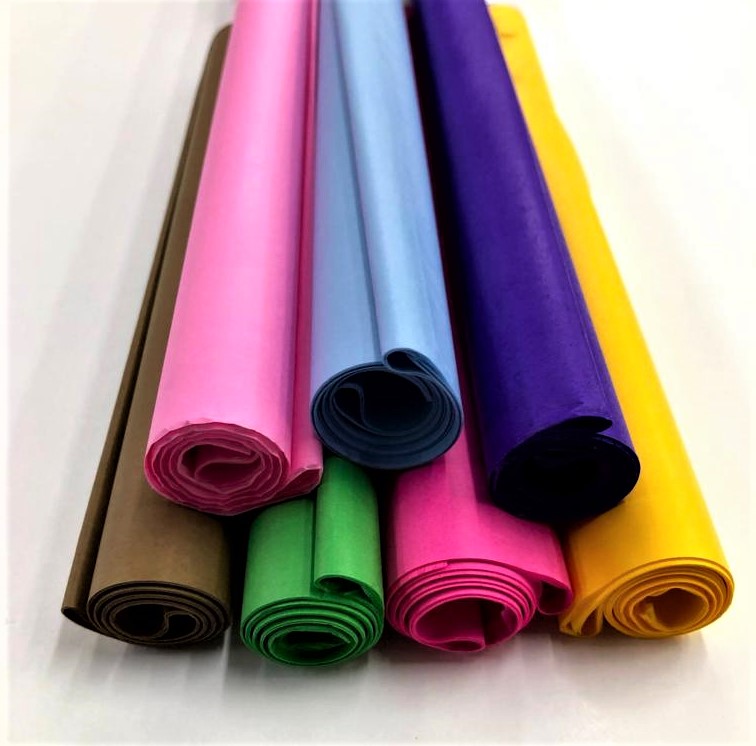 PAPEL SEDA COLOR x 10 h. Papelera Delonce