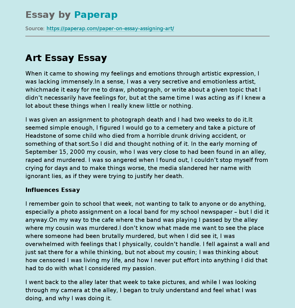 Expressing My Feelings and Emotions Through Artistic Expression Free