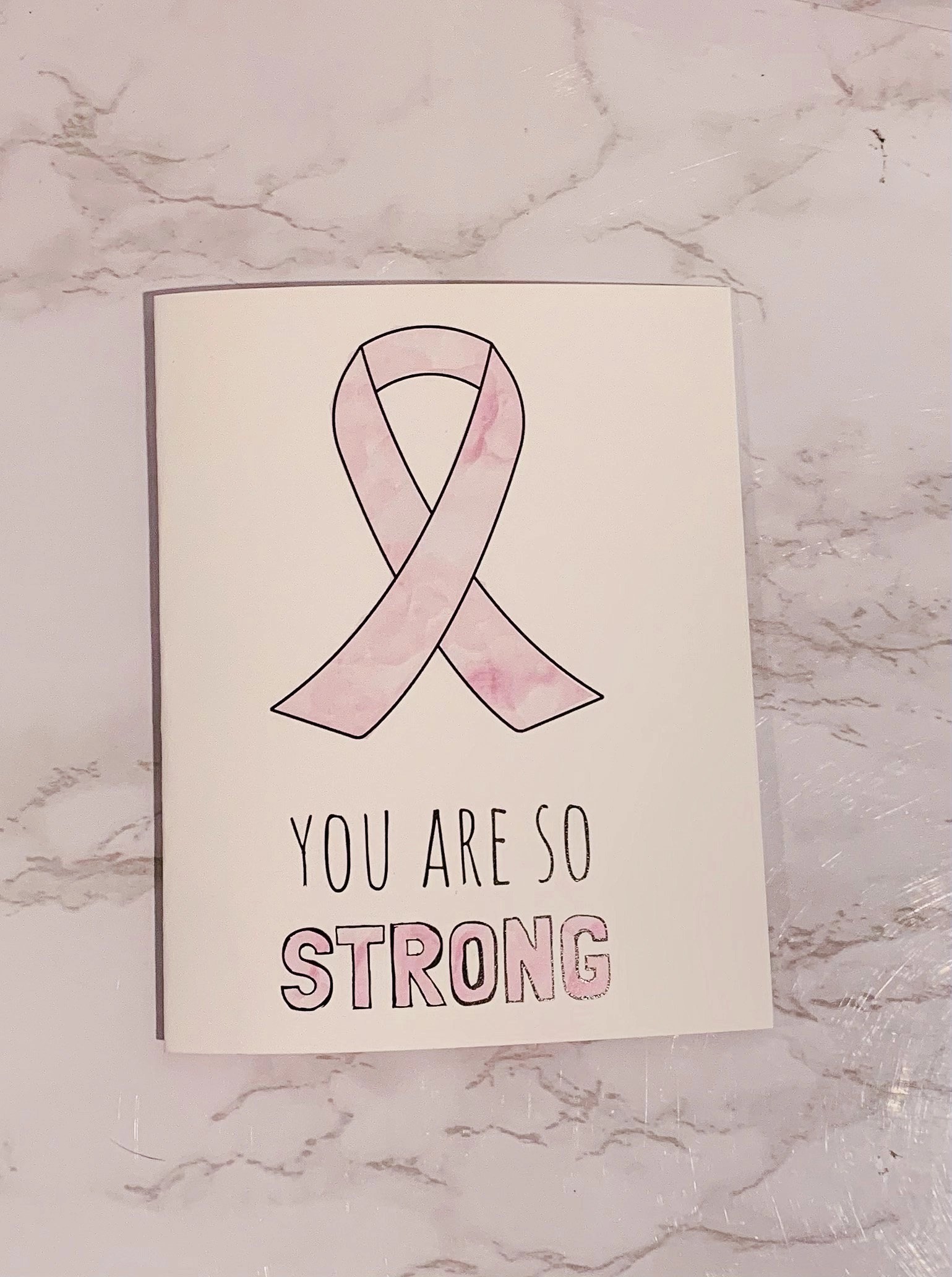 Breast Cancer Card Paper by Janey