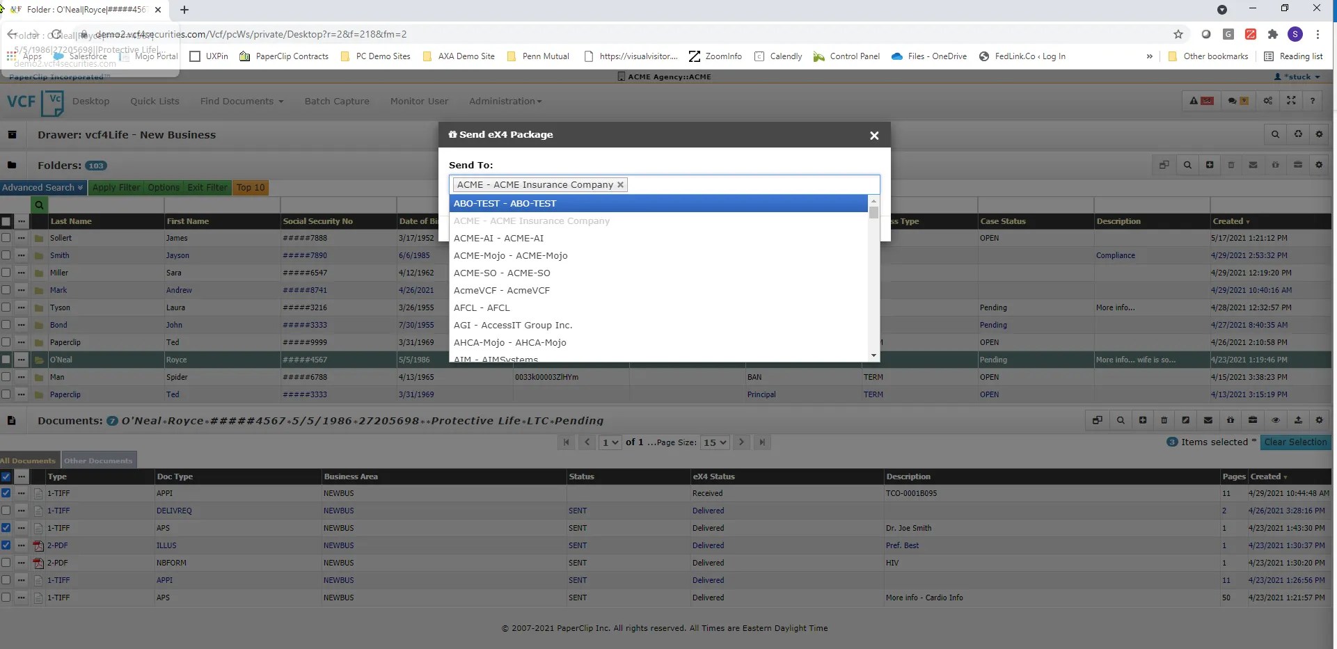 Virtual Client Folder Paperclip Data Management & Security