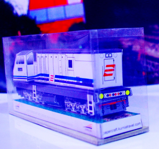 Papercraft Lokomotif CC 204 Logo ZPapercraft Kurniatravel