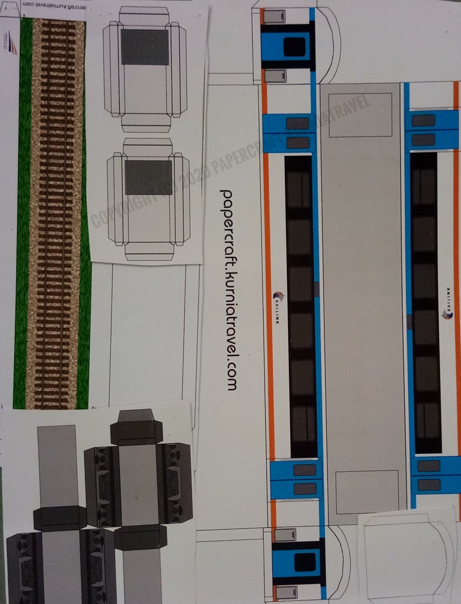Pola Papercraft Gerbong Kereta Bandara Skala 87 Papercraft Kurniatravel