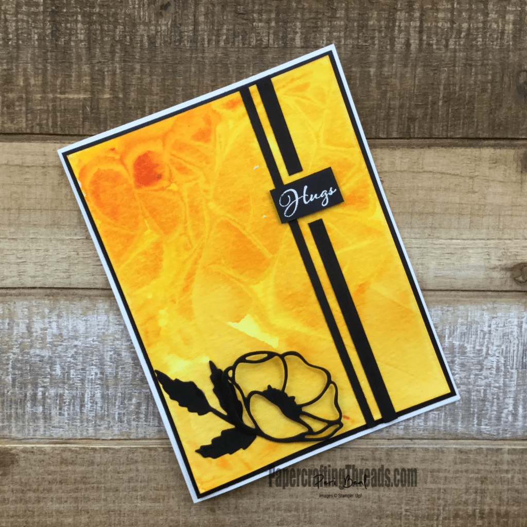 Cling Wrap Technique Papercrafting Threads