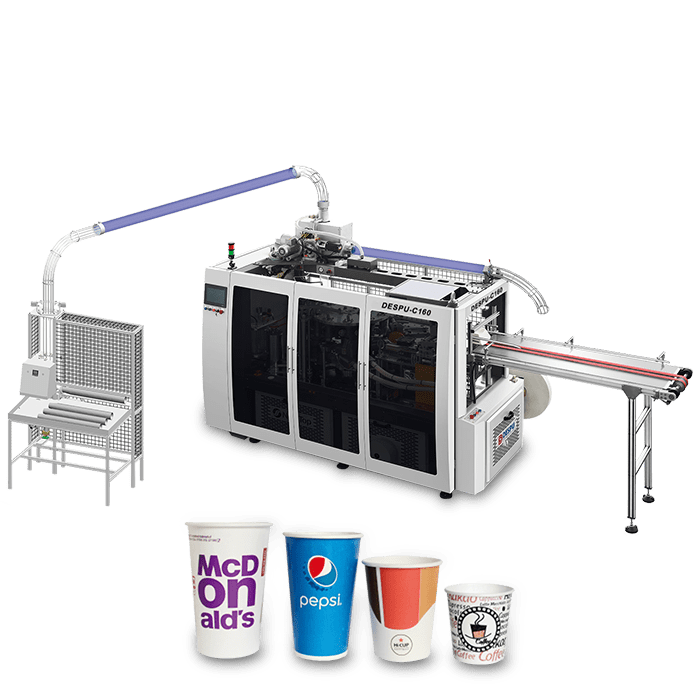 Paper Cup Forming Machine Paper Packaging Solution Provider DESPU