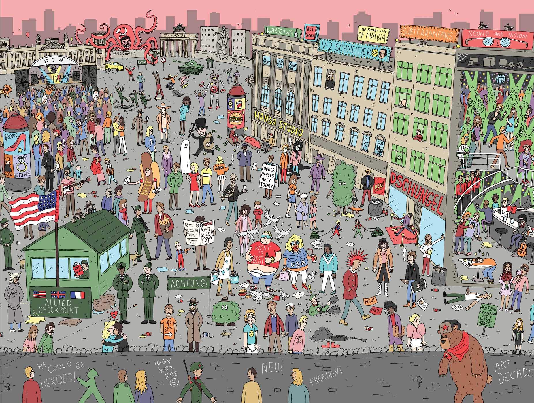 Where's Bowie? David Bowie in 70s Berlin (500 Piece Jigsaw Puzzle