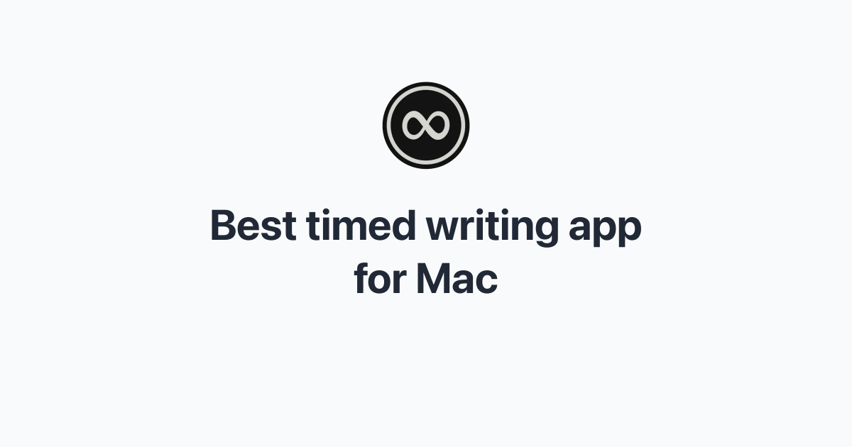 Best Timed Writing App for Mac