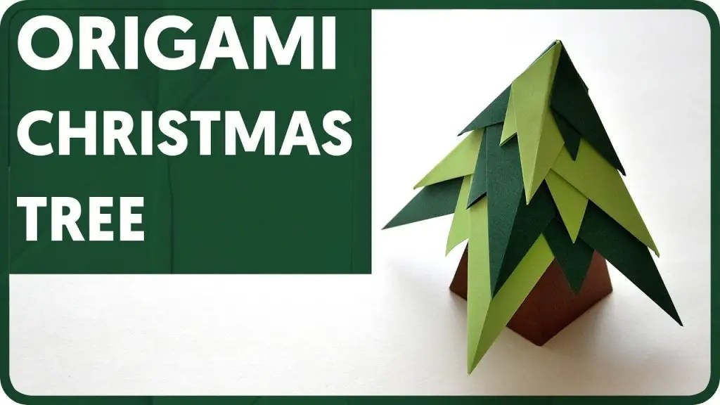25 Origami Christmas Tree LIst DIY Christmas Decorations