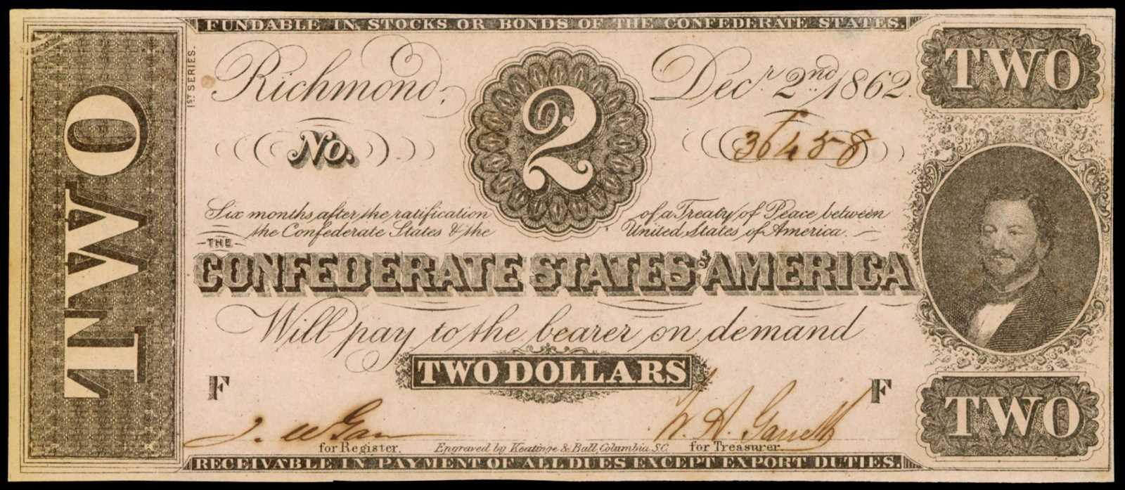 Values of Old Confederate Money Paper Money Buyers