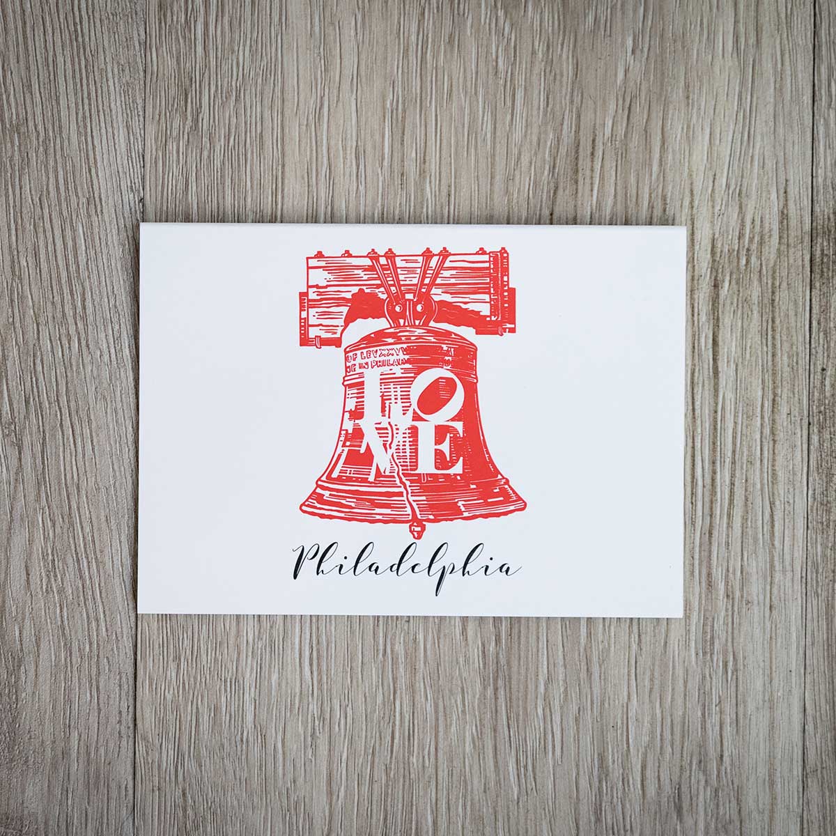 Philadelphia Inspired Liberty Bell Folded Note