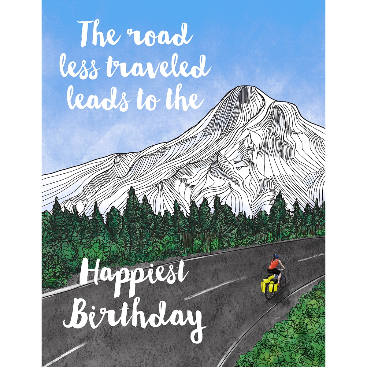Road Less Traveled Card Paper On Pine Road Less Traveled Card