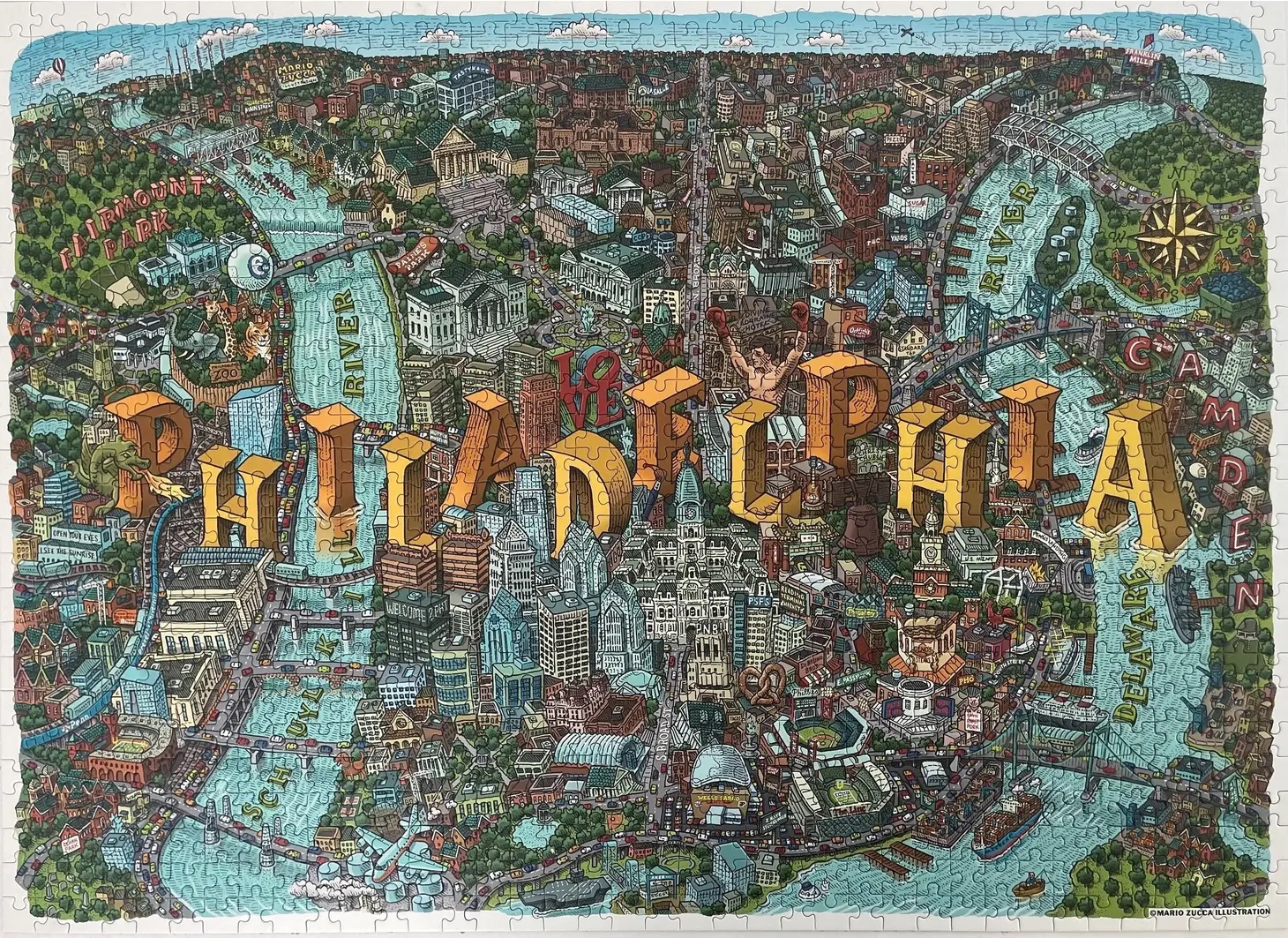 Philadelphia Map Puzzle Paper On Pine Philadelphia Map Puzzle