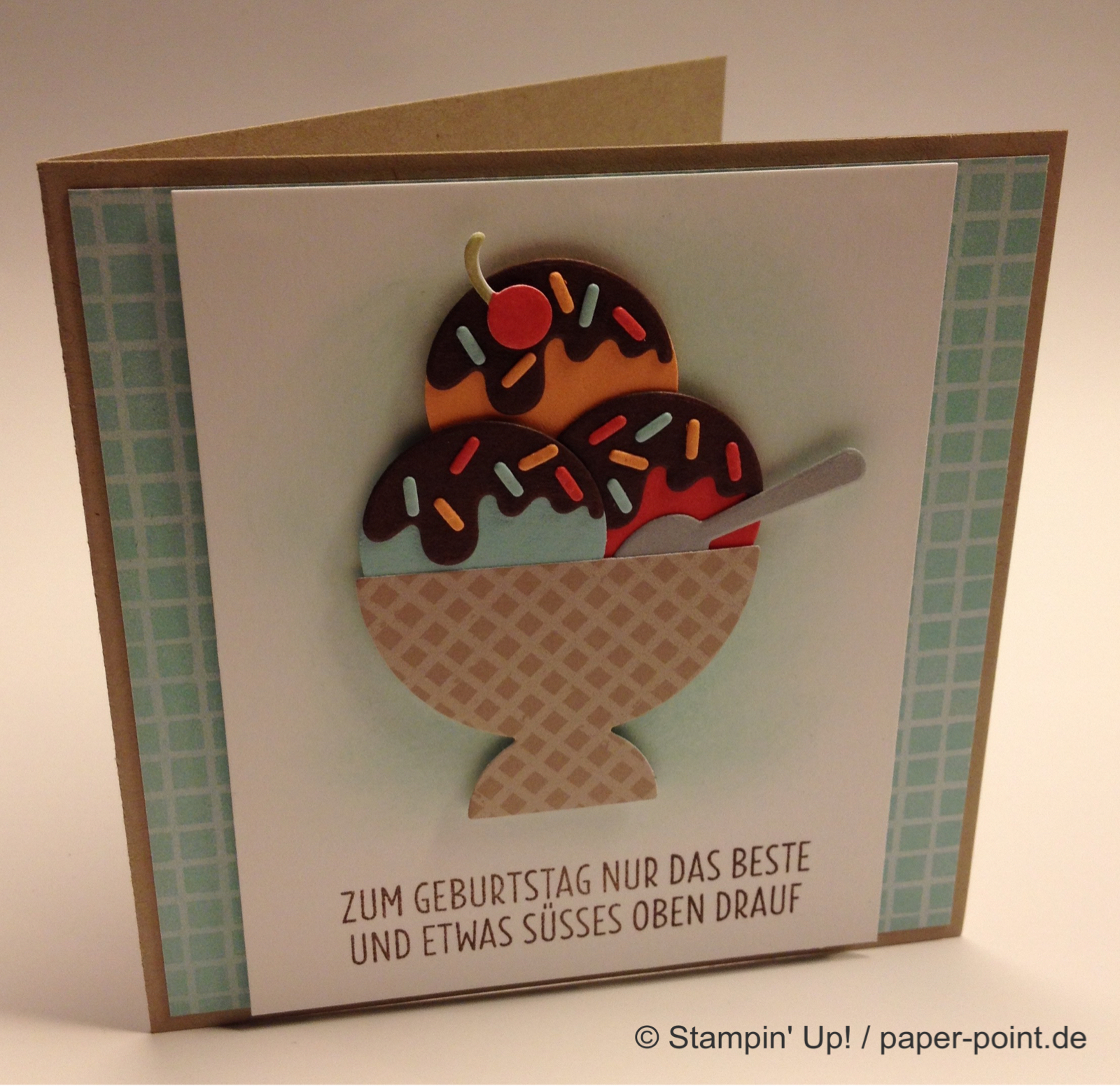 Zweimal Eis Paper Point Schones Aus Papier