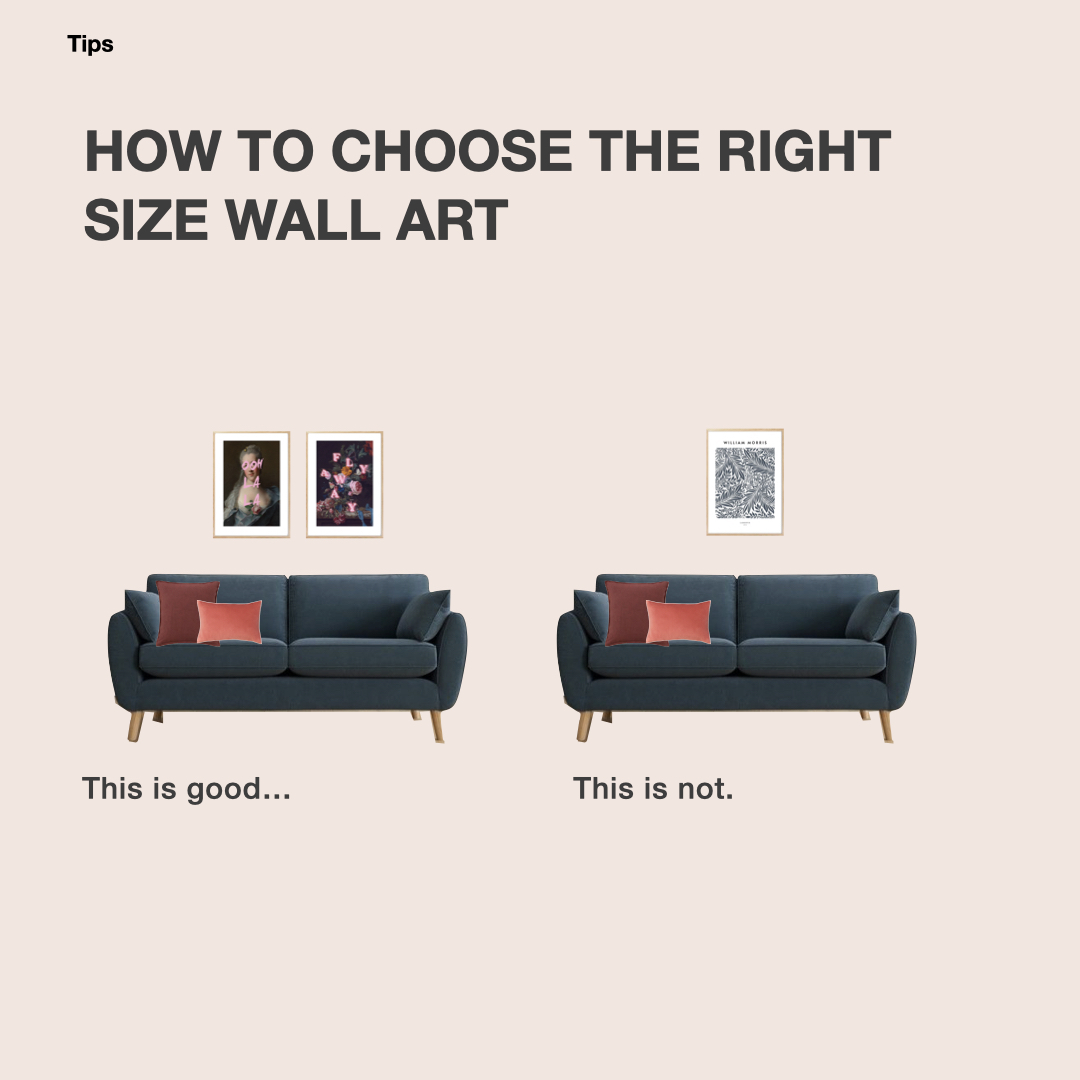 HOW TO CHOOSE THE RIGHT SIZE ART Paper Room Interiors