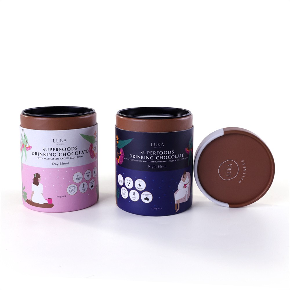 Superfood Paper Tubes Chocolate Paper Tubes Food Grade Tubes