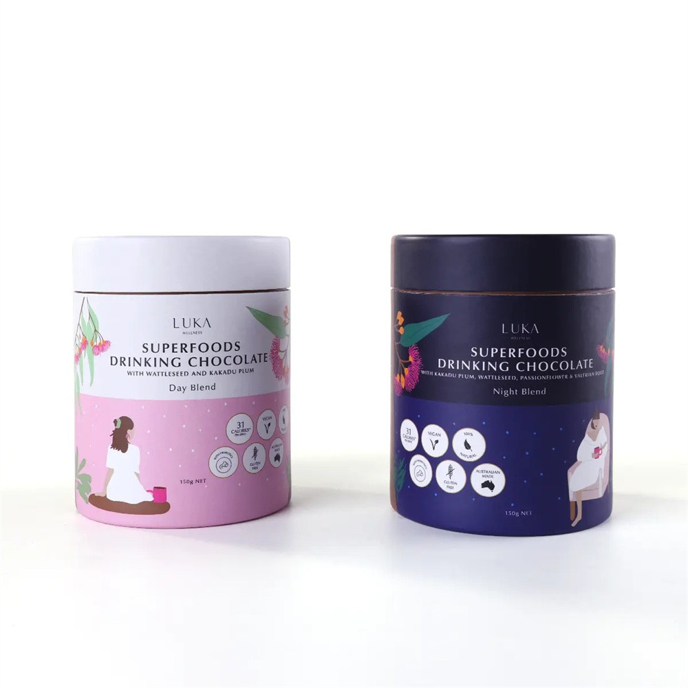 Superfood Paper Tubes Chocolate Paper Tubes Food Grade Tubes