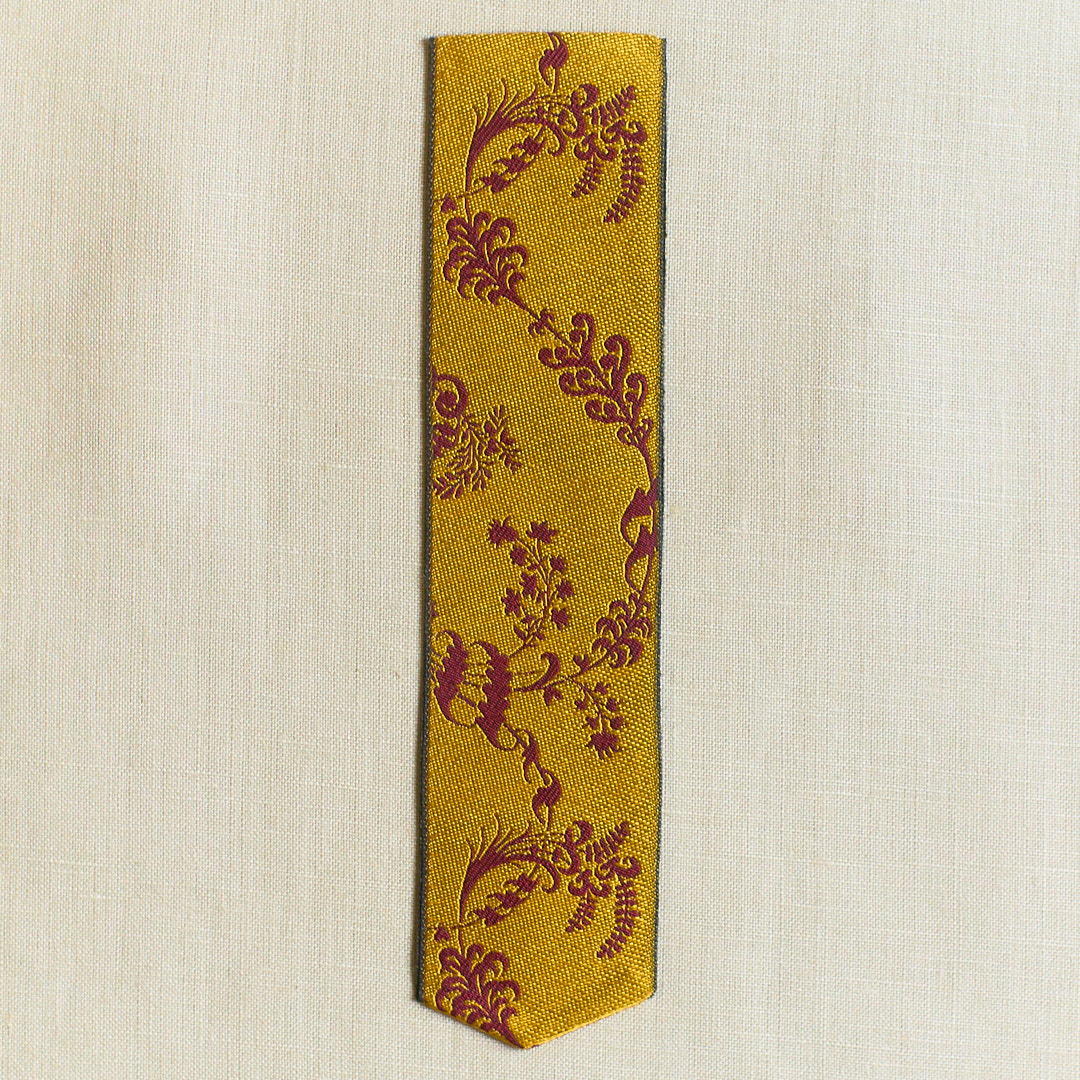 Leman Silk Bookmark, Saffron by Papilionaceous
