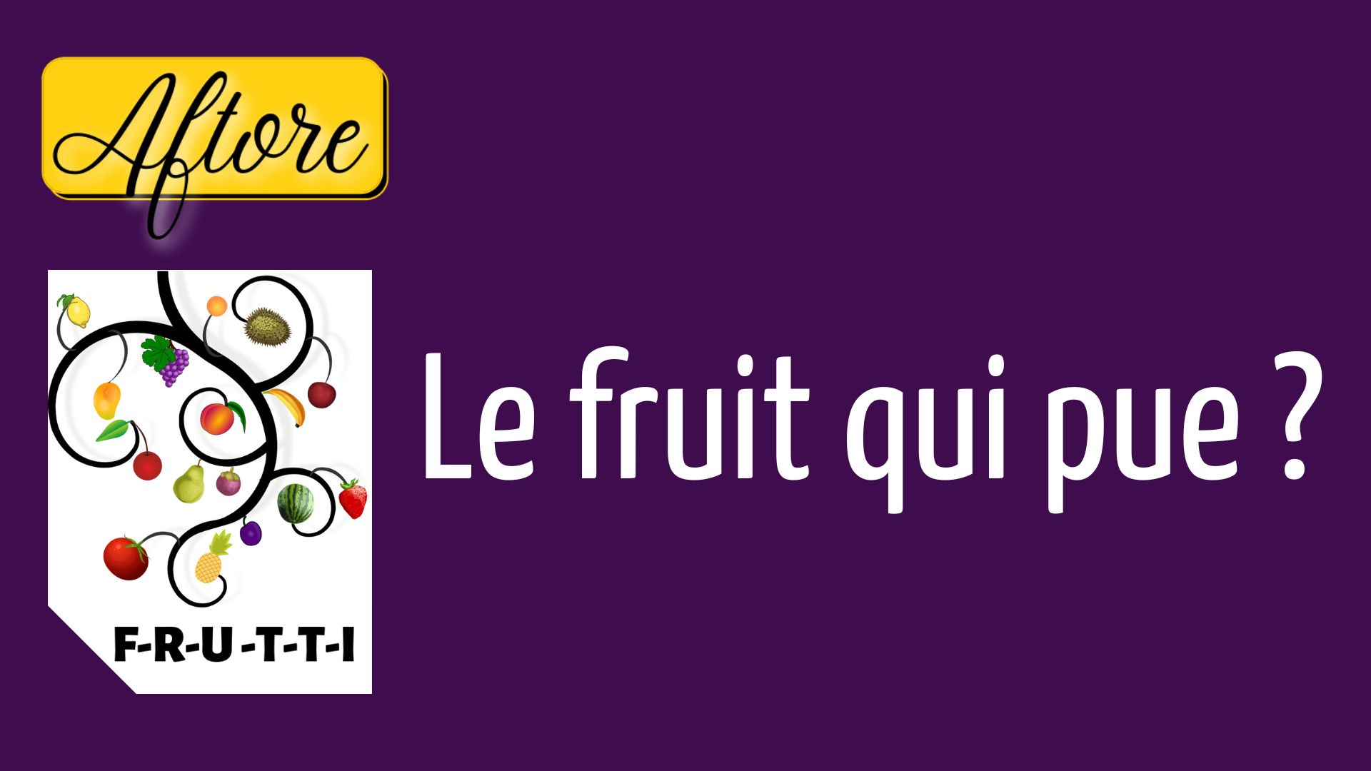 Le fruit qui pue? Par Amour Pour l'Interview