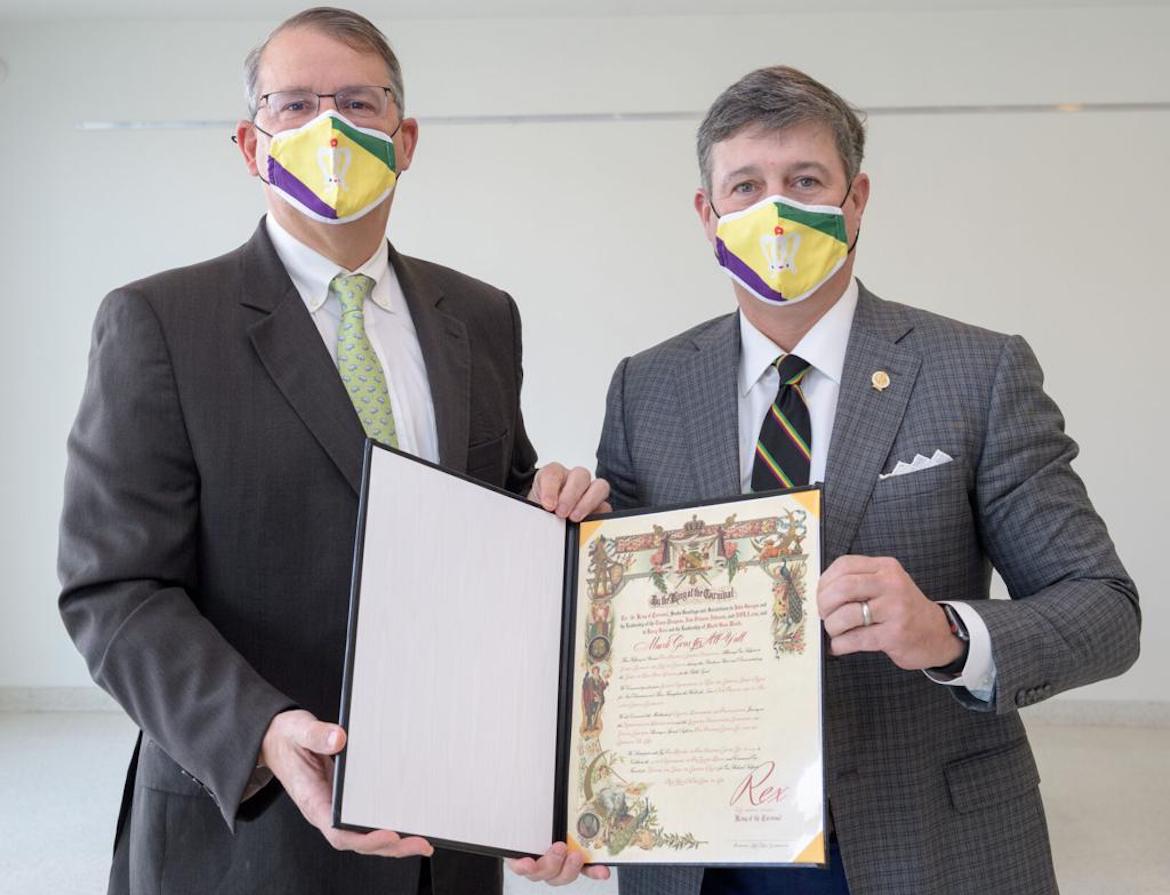 Visionary Businessman John Sharing His Hometown’s Mardi Gras