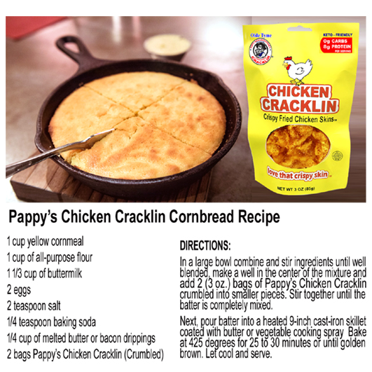 PAPPY’S CHICKEN CRACKLIN, CRAWFISH BOIL SEASONED, KETO FRIENDLY 3 OZ