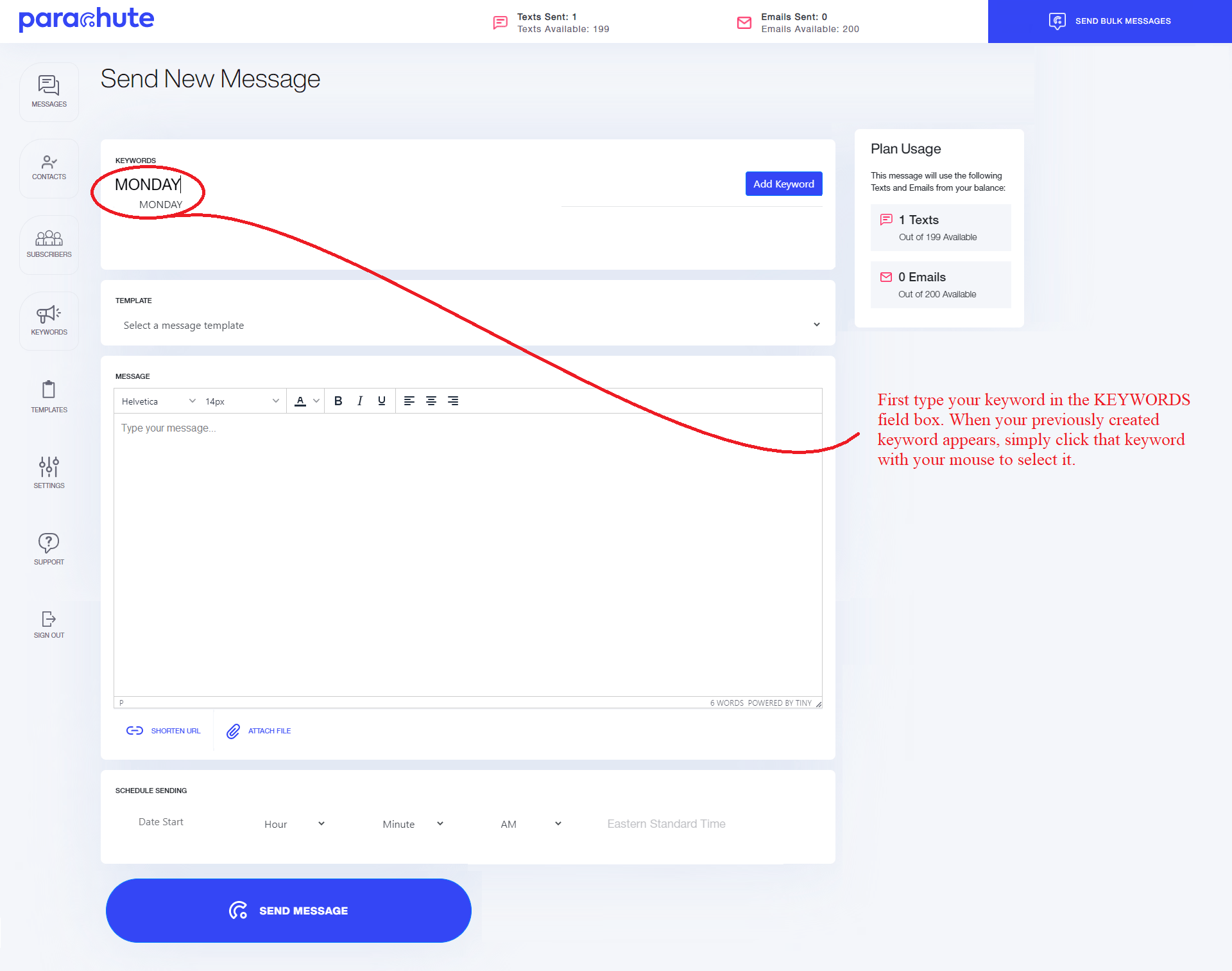 User Guide Parachute