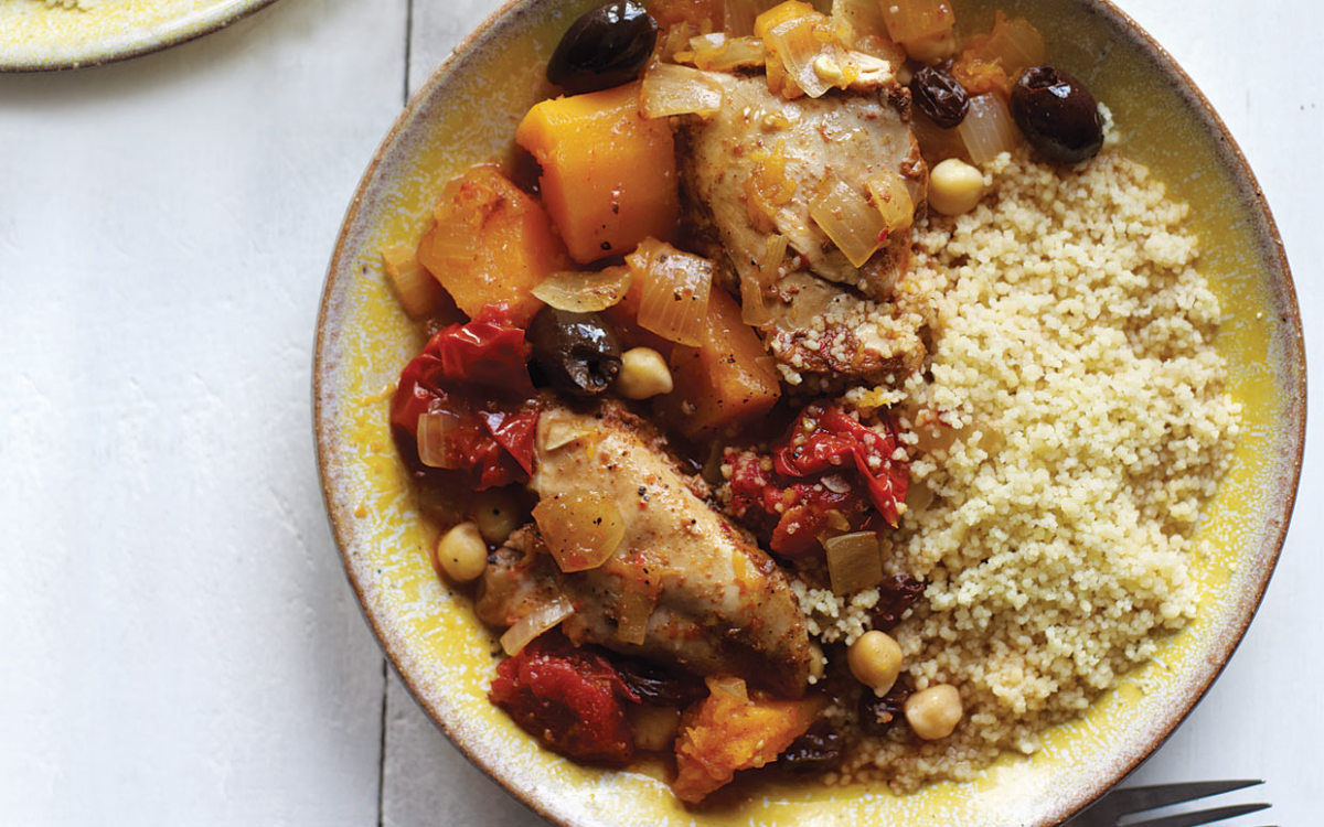 Slow Cooker Moroccan Chicken With Couscous