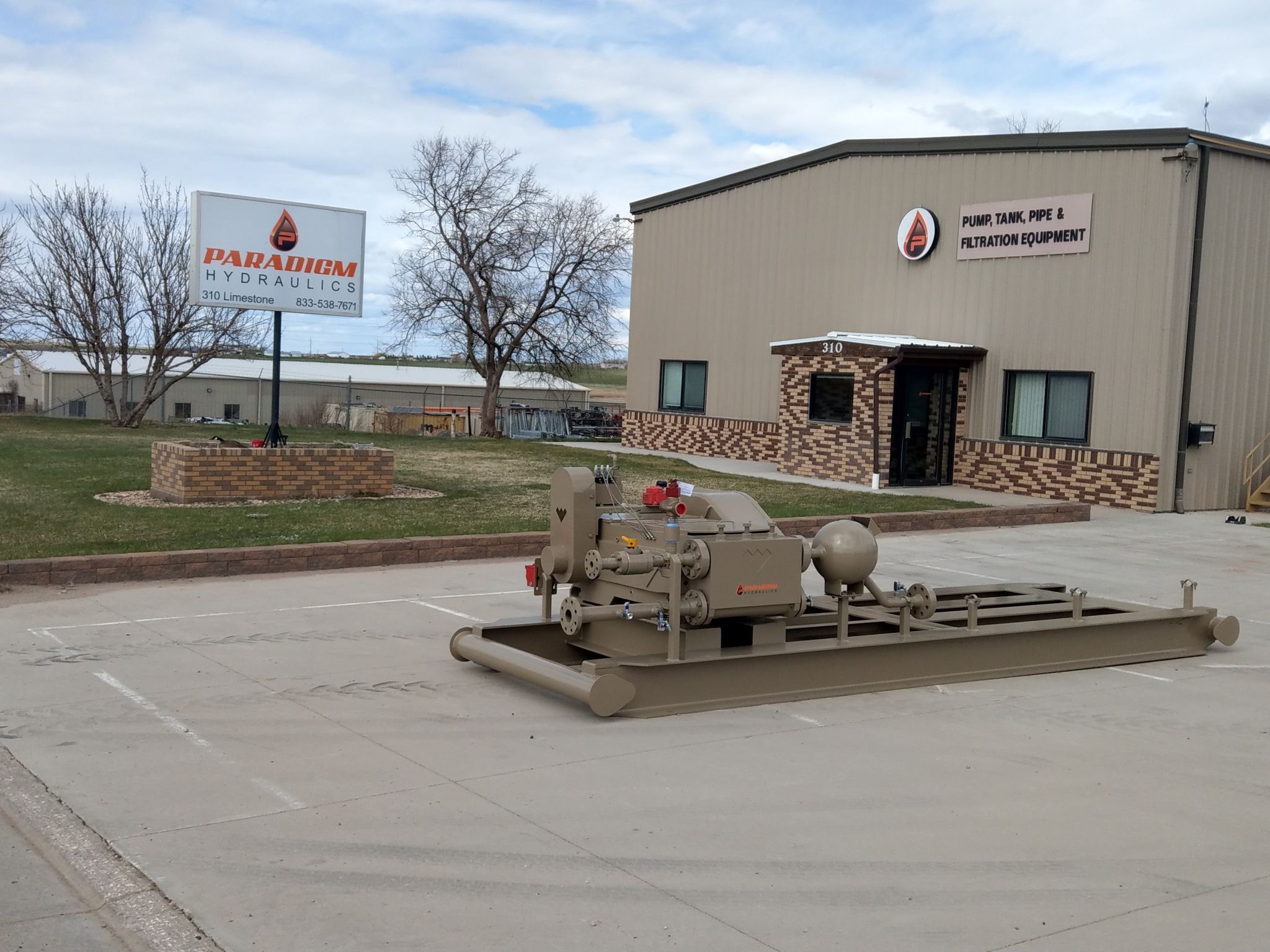 Nesting Geese at our Wyoming Facility Paradigm Hydraulics