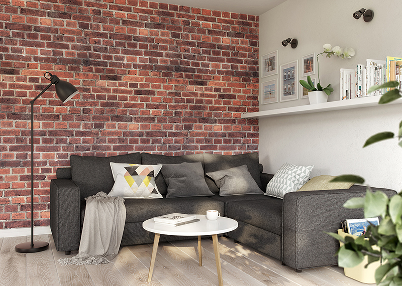 Red Brick wall panels Decorative Panels Paradise Living