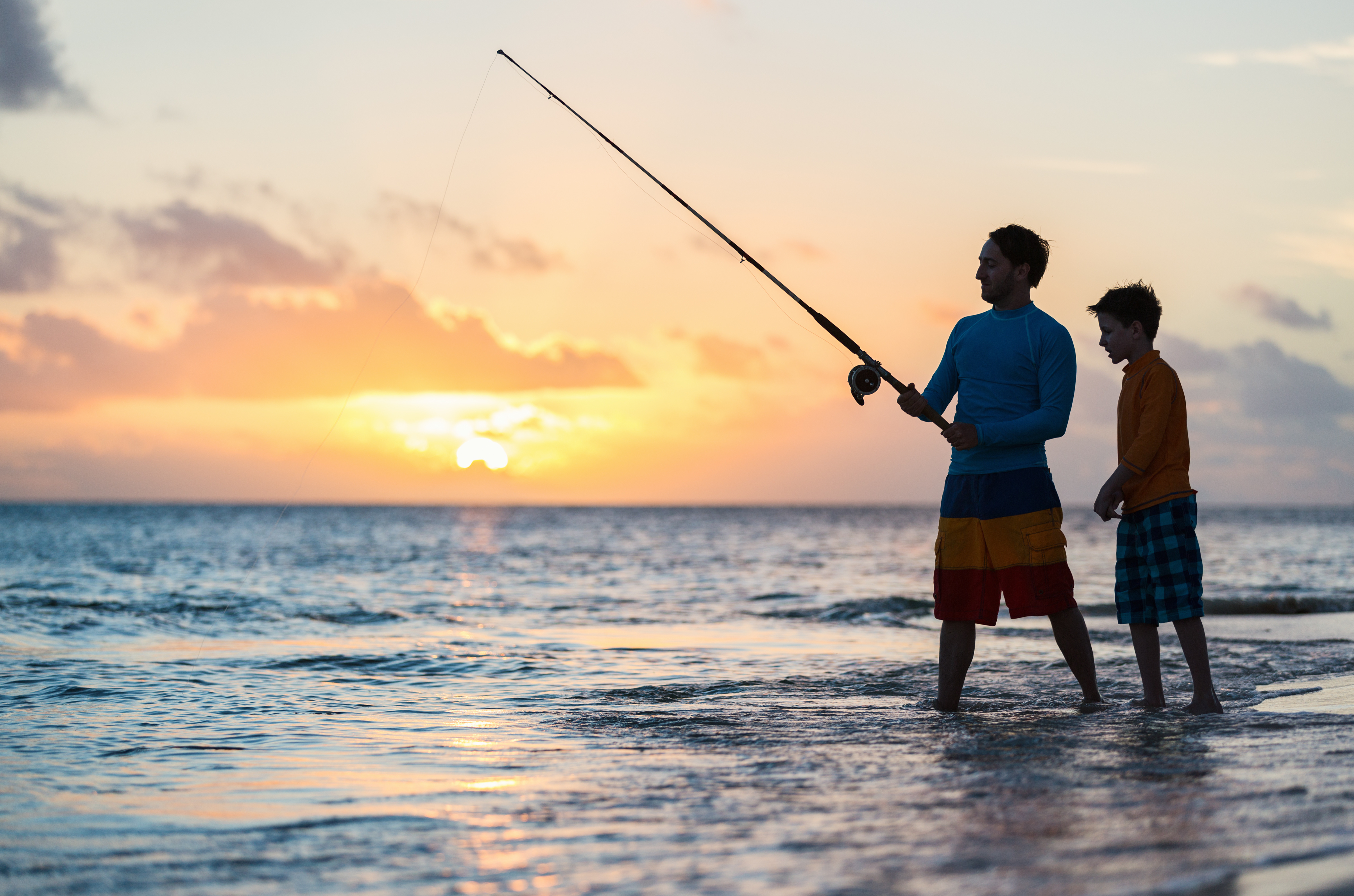 Family fishing Paradise Point