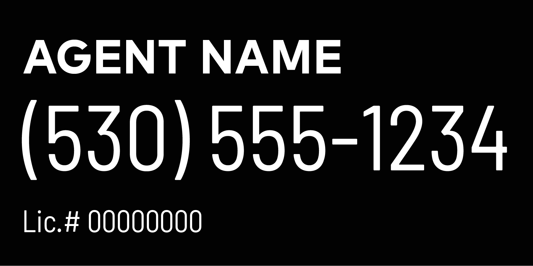 Century 21 18x24 Panel Template Dark with Photo Paradise Signs