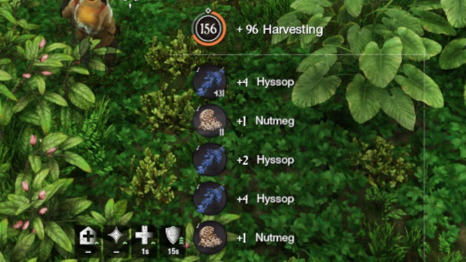 Nutmeg not dropping from herbs in New World Solution Paradite