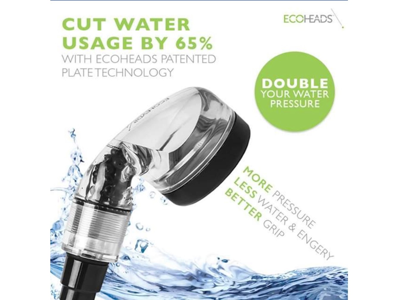 EcoHeads Shower Head Paraform