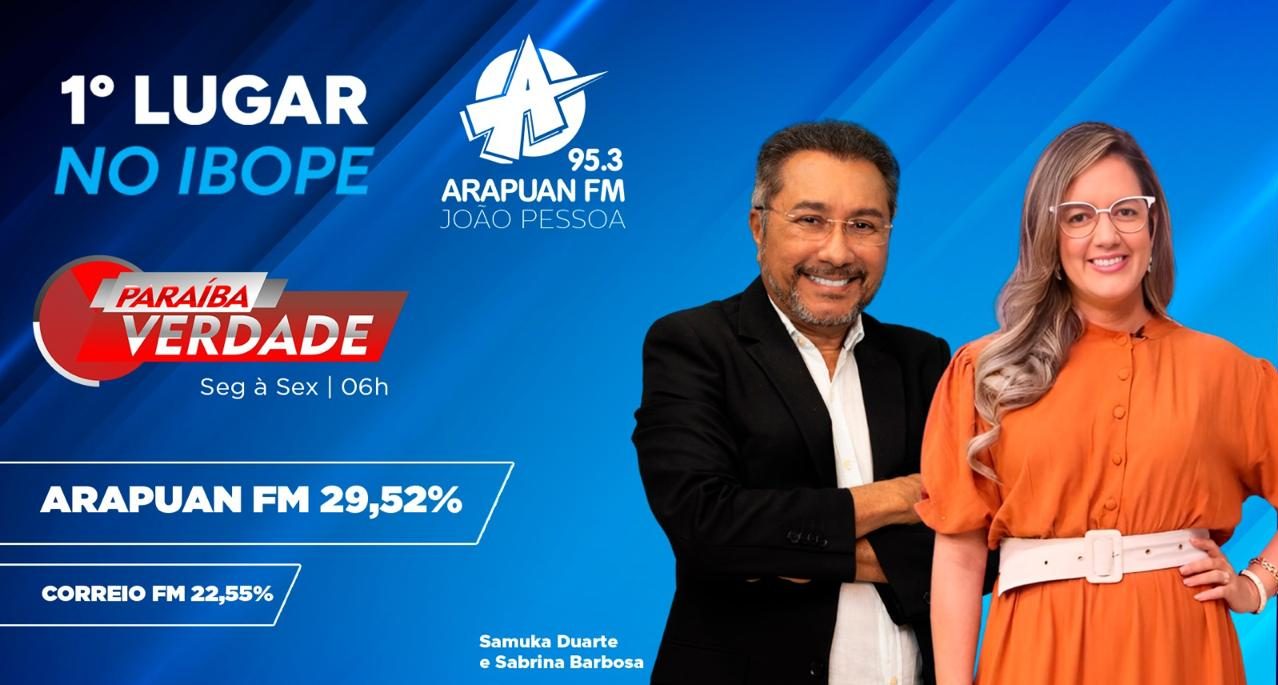 Paraíba Verdade garante liderança no rádio paraibano no horário das 6h às 7h Paraíba Verdade garante liderança no rádio paraibano no horário das 6h às 7h