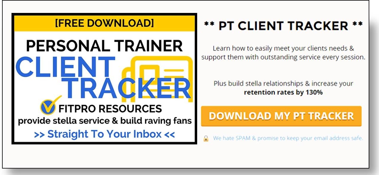 personal trainer resources client tracker Parallel Coaching