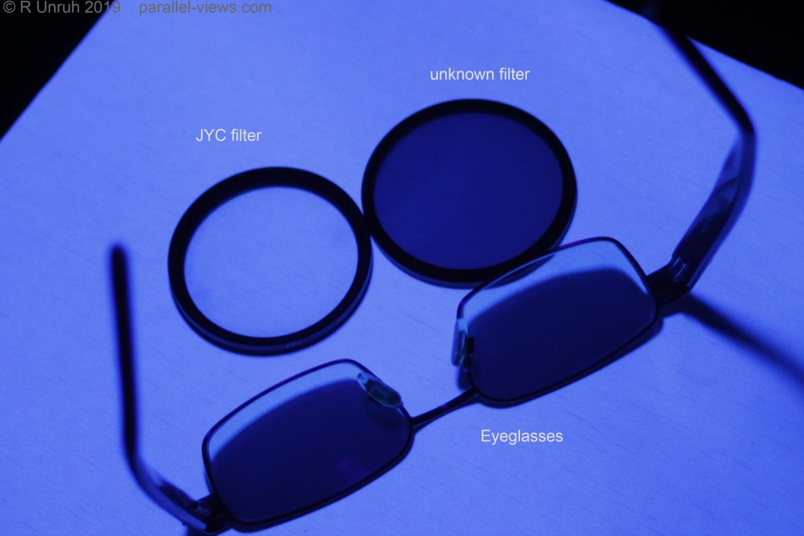UV Filters My Eyeglasses Parallel Views