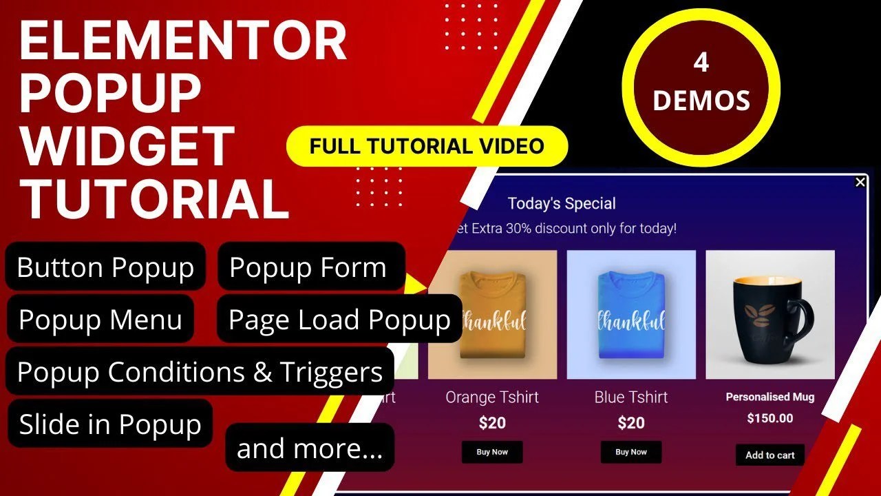 How to Create Popup in Elementor Stepbystep Video tutorial