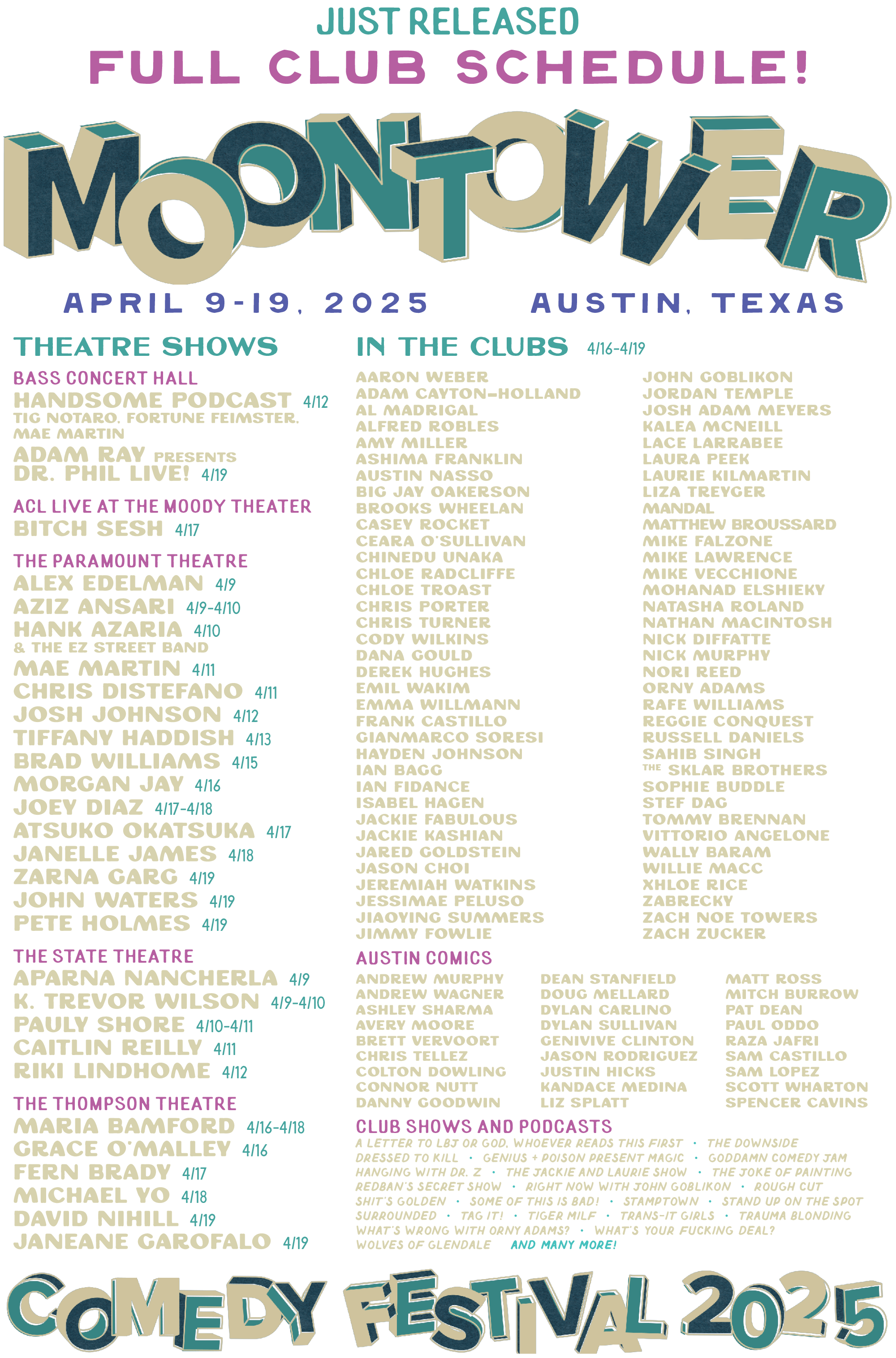 Moontower Comedy Paramount Theatre