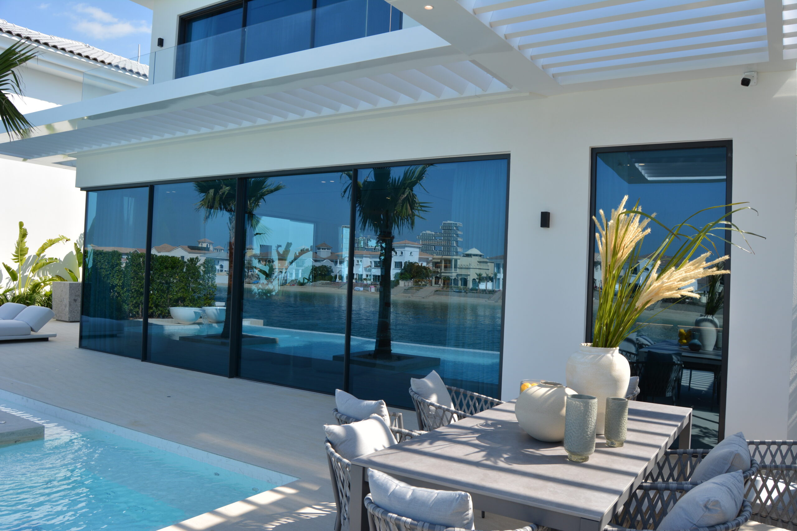 Slim line Aluminium Internal Sliding Doors Cost UAE Slim Profile Doors
