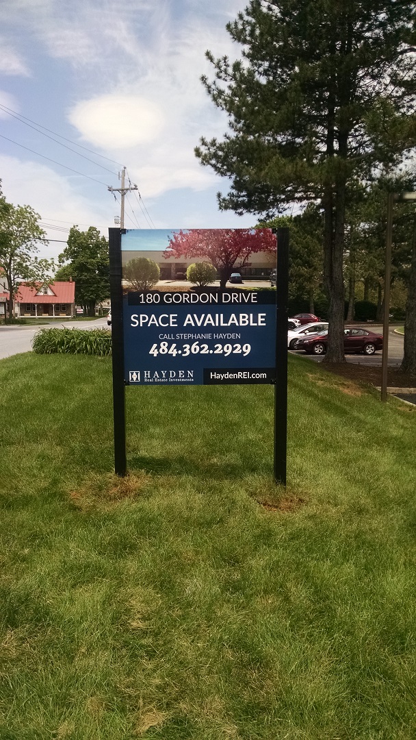 Custom Leasing Sign for Real Estate Company Exton, PA Paramount