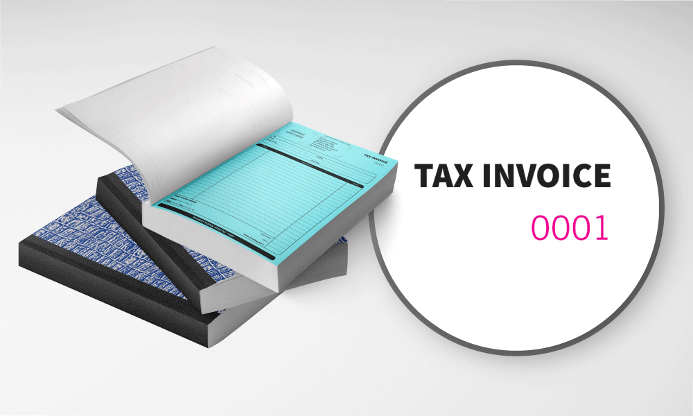 Custom Printed Tax Invoice Books Carbonless Books