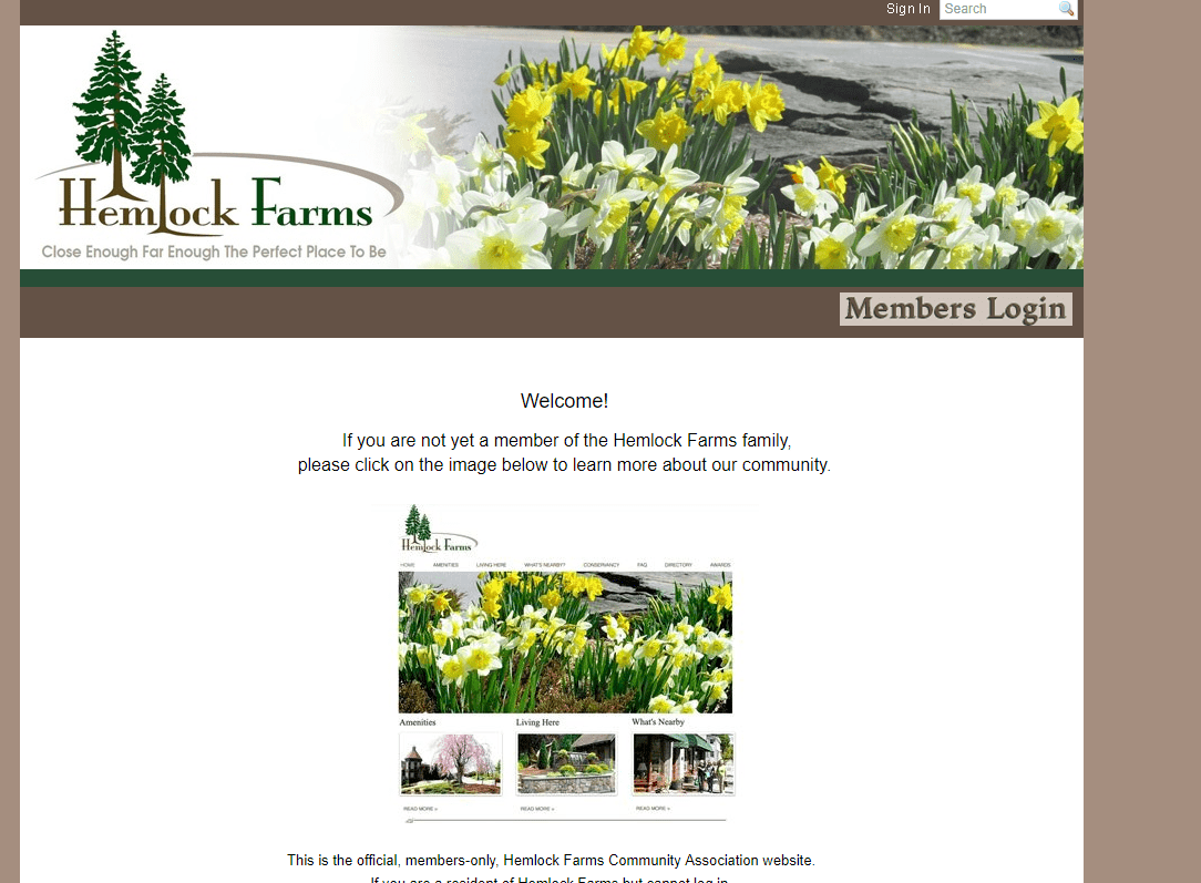 Community Living Hemlock Farms