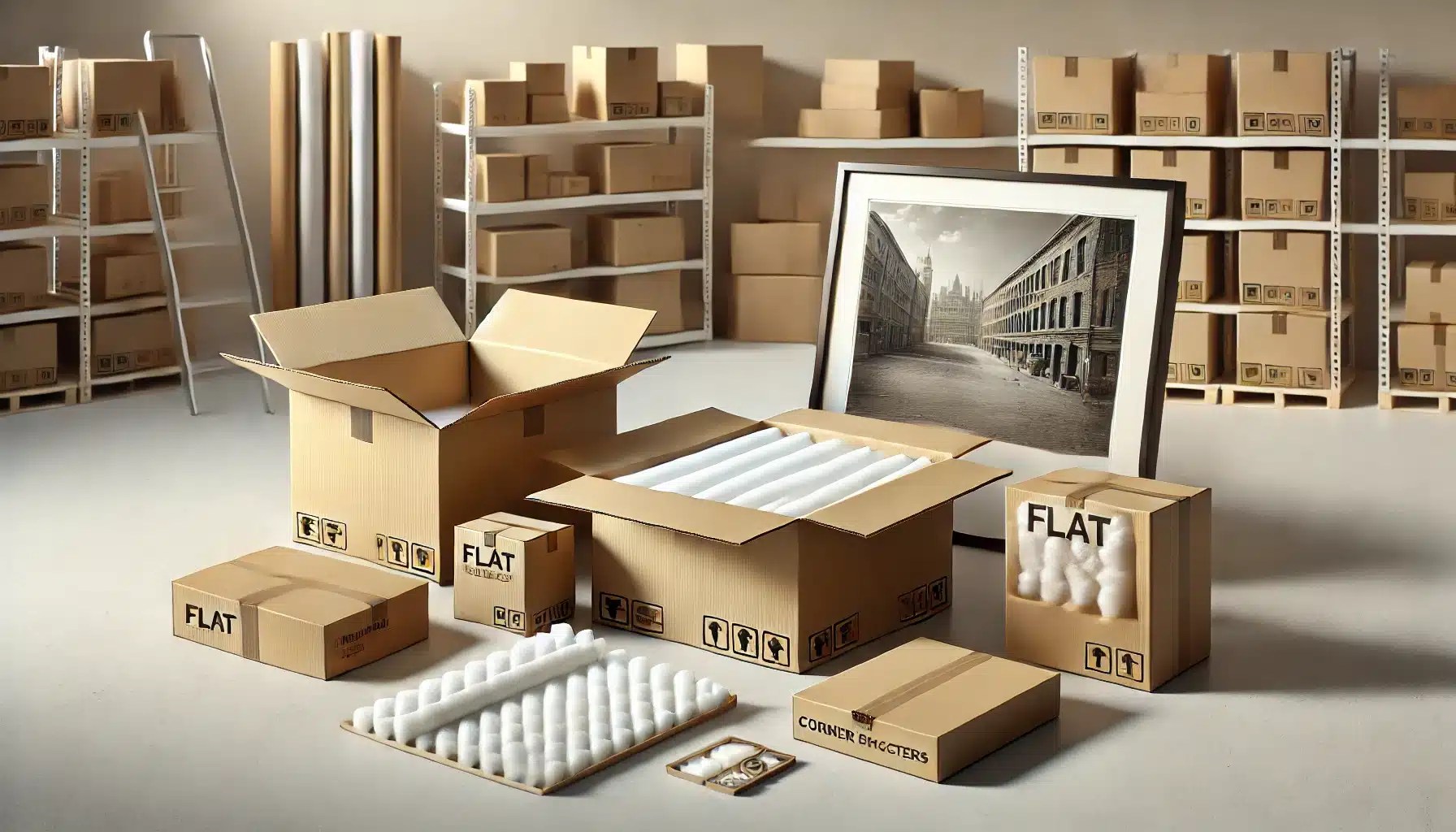 Flat Shipping Boxes for Artwork Secure & Stylish Solutions ParcelPath