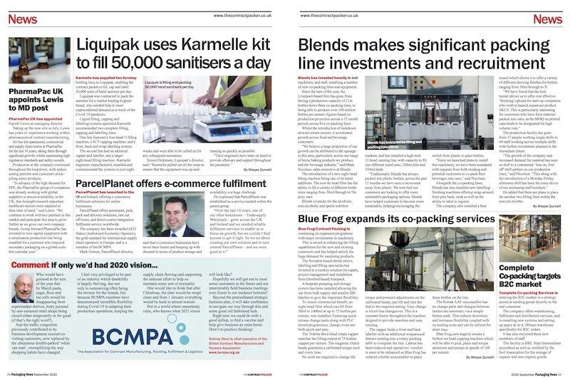 Feature In Packaging News