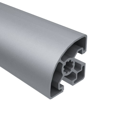 45mm x 45mm Aluminum Quarter Round TSlot 6.07M