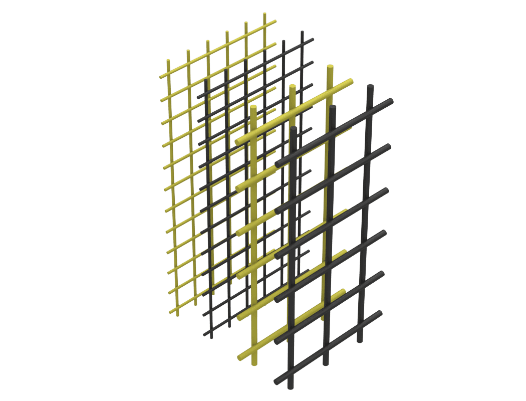 1/2 x 1/2 Yellow Wire Mesh panels